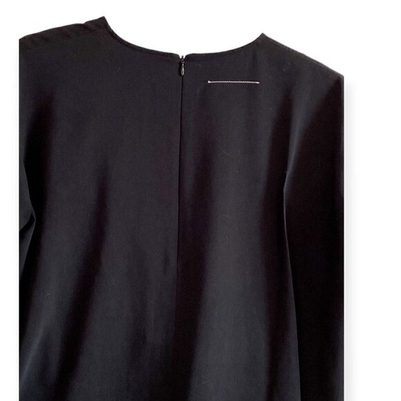 MM6 Maison Margiela black short sleeve pleated‎ top, size 40 Italian - Picture 10 of 13